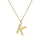 Accents by Gianni Argento Diamond Accent Block Initial K Pendant - image 1