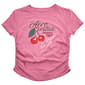 Girls (7-16) Aeropostale Short Sleeve Side Cinched Cherry Tee - image 2