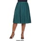 Plus Size 24/7 Comfort Apparel Elegant Accordion Party Midi Skirt - image 5