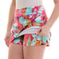 Womens Zac & Rachel Pull On Print Millennium Skort-Beet/Orange - image 3