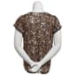Plus Size French Laundry Cap Sleeve Leopard Crochet Trim Blouse - image 3