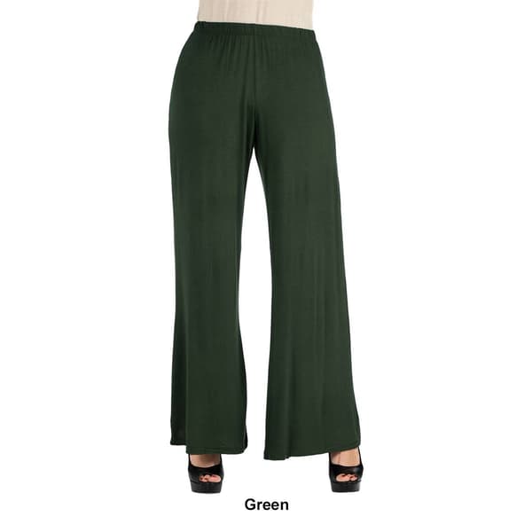 Womens 24/7 Comfort Apparel Womens Comfortable Palazzo Pants
