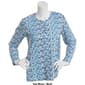 Petite Hasting &amp; Smith Long Sleeve Brick Print Henley Top - image 4