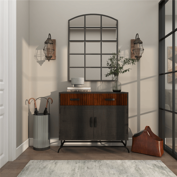 9th & Pike® Industrial Brown Metal Accent Lamp