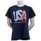 Womens Home of the Brave USA Collage Tee - image 1