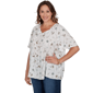 Plus Size Emaline Verde Grove II Tie Neck Floral Blouse - image 3