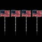 Northlight Seasonal American Flag Lawn Stakes - 4 Count - image 4