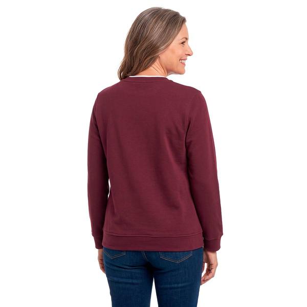 Petite Hasting & Smith Falling Leaves Fleece Sweatshirt