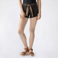 Juniors Madden Girl Zebra Scarf Belted Shorts - image 1