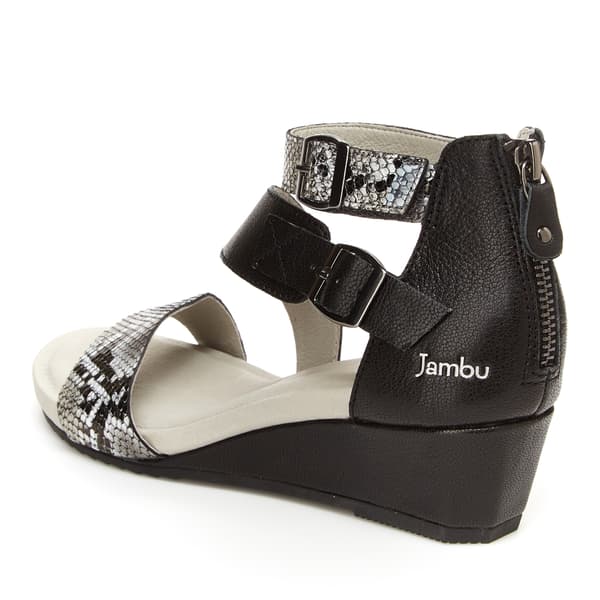 Womens Jambu Capri Snake Wedge Sandals