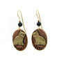 Silver Forest Pretty Kitty on Ovals Earrings - image 1