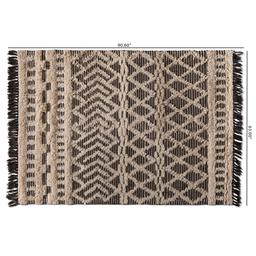 Baxton Studio Heino Modern & Contemporary Wool Area Rug