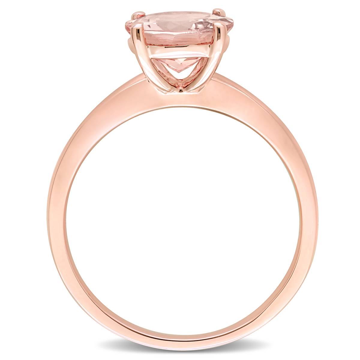 Gemstone Classics™ 10kt. Rose Gold Morganite Solitaire Ring