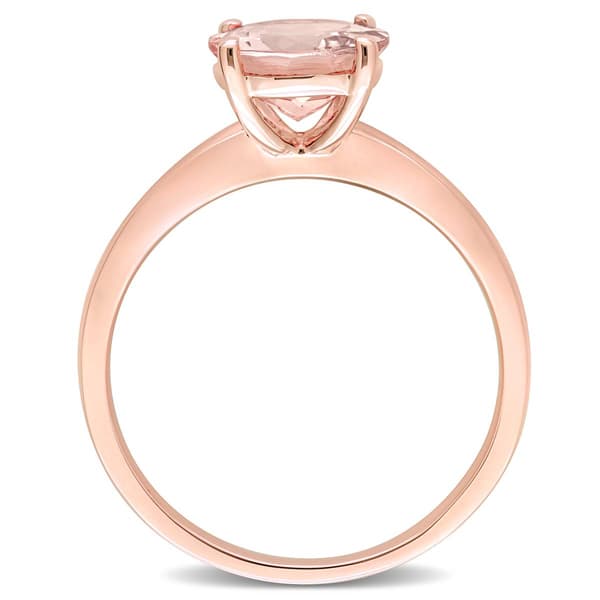 Gemstone Classics™ 10kt. Rose Gold Morganite Solitaire Ring