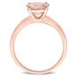 Gemstone Classics&#8482; 10kt. Rose Gold Morganite Solitaire Ring - image 2
