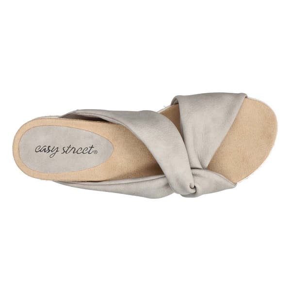 Womens Easy Street Ja Knotted Wedge Slide Sandals