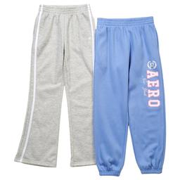 Girls (7-16) Aeropostale 2pk. Fleece Joggers/Marled Flare Pants