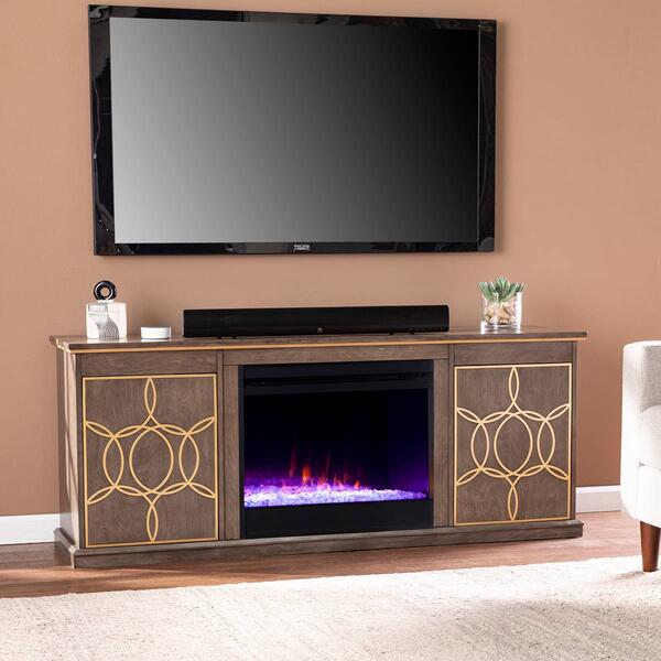 Southern Enterprises Yardlynn Color Changing Fireplace Console - image 