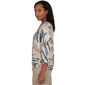 Womens Alfred Dunner Travel Advisory Zebra Floral Henley Blouse - image 4