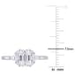 Sterling Silver 1 2/5ctw. White Moissanite Engagement Ring - image 4
