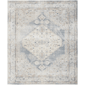 HomeRoots Light Blue Oriental Power Loom Distressed Area Rug - image 2