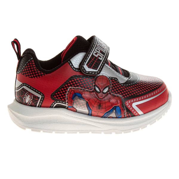 Little Boys Marvel Spider-Man Light-Up Red Athletic Sneakers