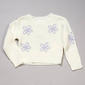 Girls (4-6x) No Comment Long Sleeve Braided Flowers Knit Sweater - image 1