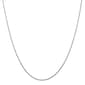 Unisex Gold Classics(tm) .80mm. 14k White Round Snake 14in. Necklace - image 1