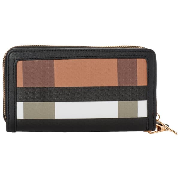 Womens Deluxity Plaid with Medallion Wallet