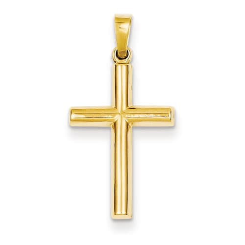 Gold Classics(tm) 14kt. Gold Hollow Cross Pendant - image 