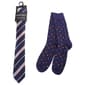Mens Bergamo Tie/Sock Set - Navy/White - image 1