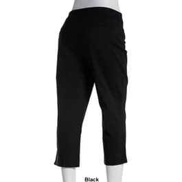 Womens Briggs Basic Pull On Millennium Split Hem Capri Pants