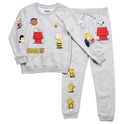 Boys (4-7) Peanuts(tm) Snoopy Sweatshirt & Joggers Set - Grey