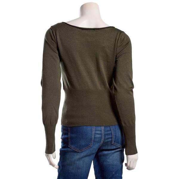 Juniors Madden Girl Boat Neck High Rib Pullover Sweater