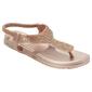 Womens Capelli New York Opaque Jelly w/Gem Trim Thong Sandals - image 1
