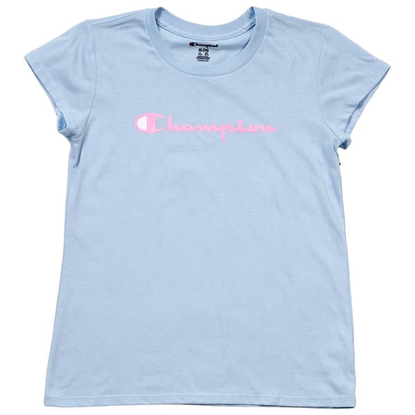 Girls (7-16) Champion(R) Short Sleeve Script Graphic Tee - image 