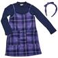 Girls &#40;4-6x&#41; BTween&#40;R&#41; Turtleneck Plaid Dress w/ Pockets - Lavender - image 1