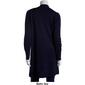 Womens 89th & Madison Long Sleeve Pointelle 2 Pocket Duster - image 2