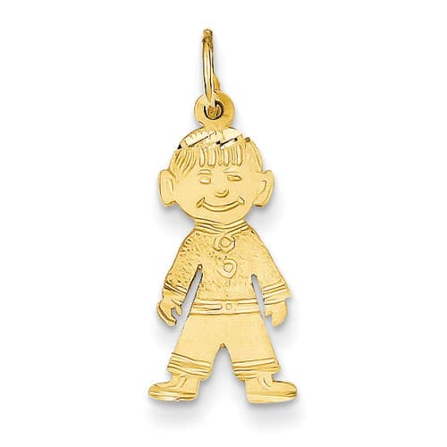 Gold Classics&#40;tm&#41; Quality Gold 14kt. Yellow Gold Boy Pendant - image 