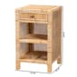 Baxton Studio Bella Brown Mahogany Wood 1-Drawer Nightstand - image 9
