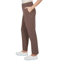 Petite Alfred Dunner Luxe Be A Lady Rib Knit Pull On Pants