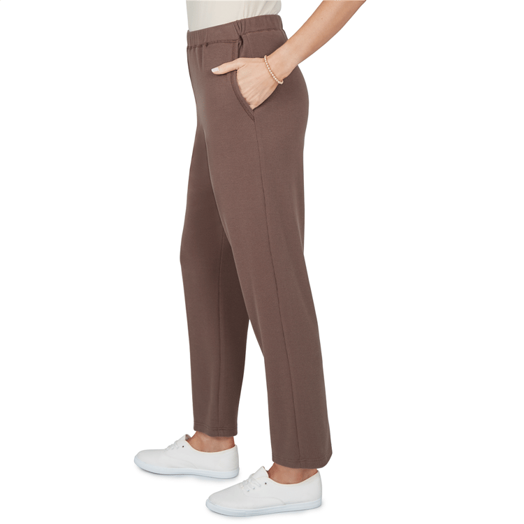 Petite Alfred Dunner Luxe Be A Lady Rib Knit Pull On Pants