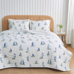 FreshFolds Marzano 3pc. Reversible Boat Quilt Set