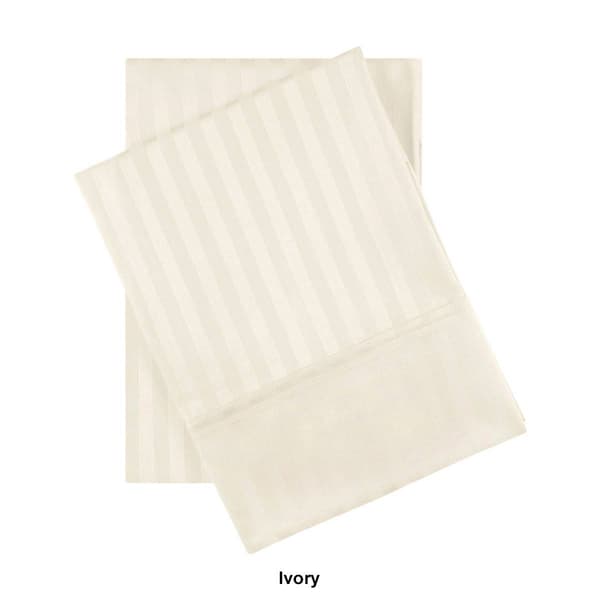 Superior 2pc. Egyptian Cotton Stripe Pillowcase Set