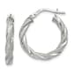 Gold Classics&#40;tm&#41; 20mm White Gold Twist Hoop Earrings - image 1