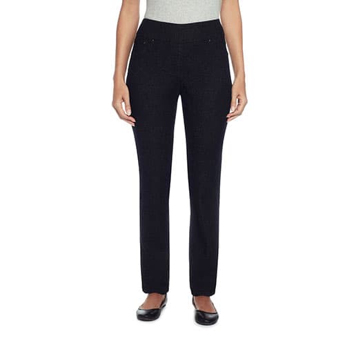 Womens Ruby Rd. Key Items Pull On Denim Casual Pants