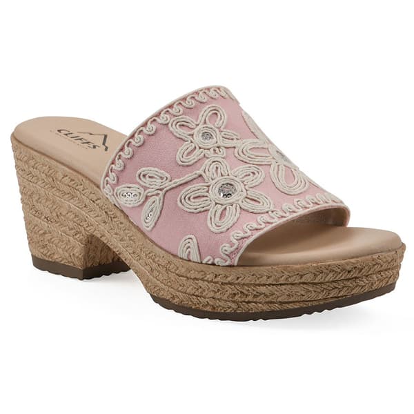 Womens Cliffs by White Mountain Biancia Wedge Sandals - image 