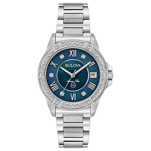 Womens Bulova Marine Star Bracelet Watch - 96R215 - image 