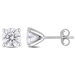 Sterling Silver 2ctw. Dew Moissanite Stud Earrings