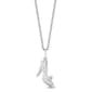 Enchanted by Disney Sterling Silver Glass Slipper Pendant - image 1
